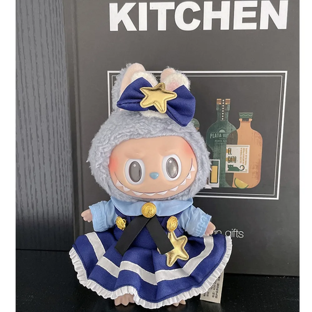 Voor 17 cm Labubu voor verstoorde eend outfit Poppenkleertjes Sportpoppenkleertjes Kleur Match Hoodies Poppenaccessoires