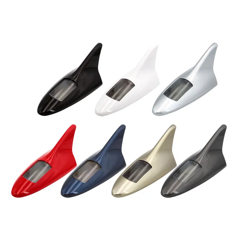 Автомобильная антенна на солнечной энергии, плавник акулы, светодиодный светильник, украшение автомобиля, предупреждающая вспышка, стробоскопический задний фонарь D01B, автомобильные аксессуары Автомобильная антенна на солнечной энергии, плавник акулы, светодиодный светильник, украшение автомобиля, предупреждающая вспышка, стробоскопический задний фонарь D01B, автомобильные аксессуары