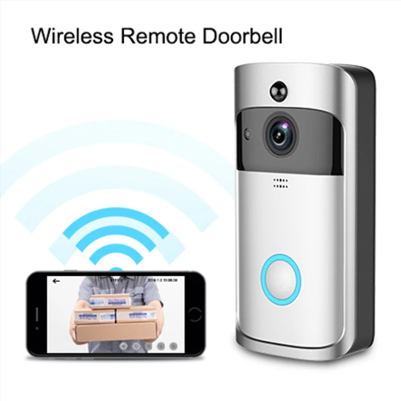 Intelligent wireless remote visual doorbell Wifi charging security doorbell two-way audio voice visual intelligent HD1080 video