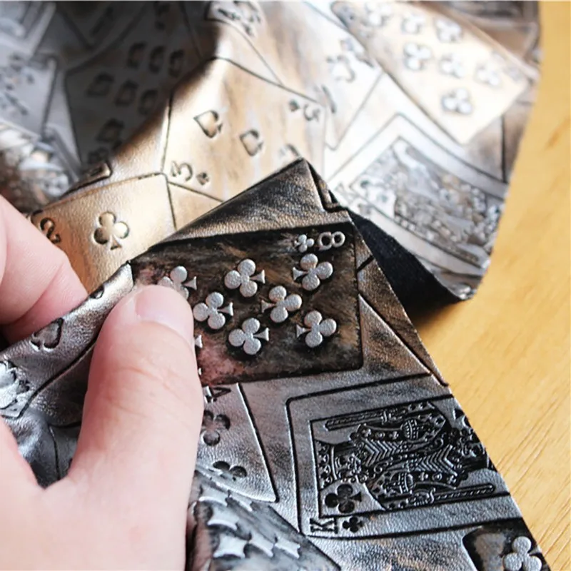 50x140cm-embossed-poker-print-fabric-gold-silver-textured-design-handmade-material-diy-sewing-craft-clothing-supplies