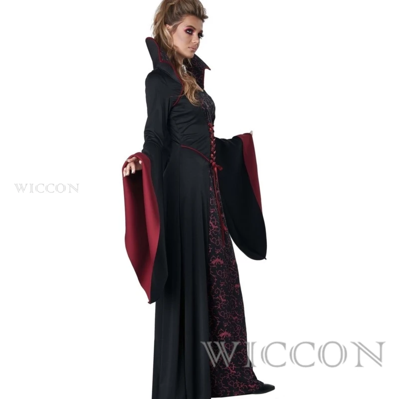 Costume de sorcière et de vampire pour enfants, déguisement d'Halloween, déguisement de carnaval pour filles, vêtements de performance pour enfants