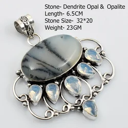 Genuine Labradorite Moonstone Pyrite Amethyst Agate Jasper Rose Quartz Pendant