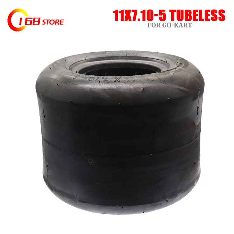 

11x7.10-5 Tubeless Tire Go Kart Drift Tyre Rear Wheel Racing Karting Slick Tires Accessories