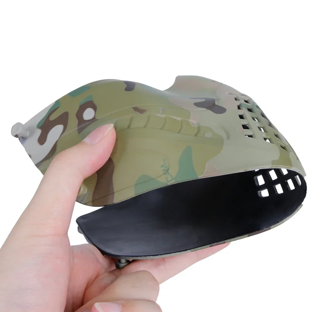 Mezza maschera tattica morbida e traspirante allenamento CS gioco protettivo protezione per la bocca Airsoft Paintball accessori multicolore