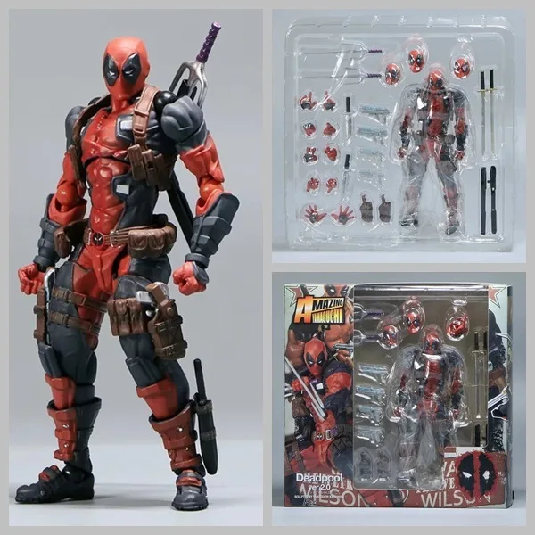 

Шарнирная фигурка Marvel Revoltex Deadpool 025EX 2.0 — супер позаковая Коллекционная модель для подарка в оригинальной коробке