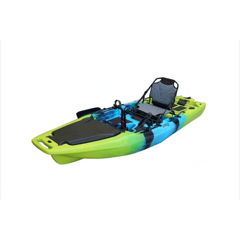 Fin pedal kayak rigid boat two-section three-section single-person or double-person split canoe assembly type
