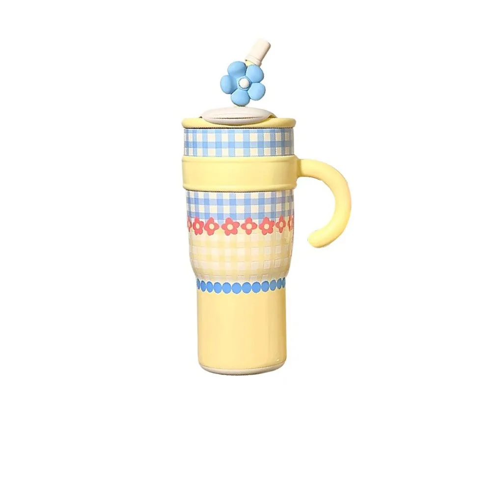 

Portable Ceramic Inner Tank Thermal Cup 1200mL Large Capacity Insulated Cup Coffee Cup Drinkware