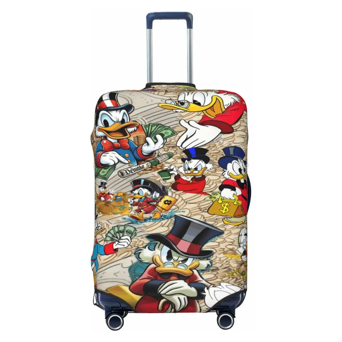 

Custom Cartoon Donald Duck Luggage Cover Protector Funny Travel Suitcase Covers for 18-32 Inch