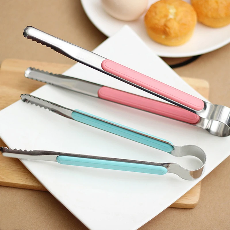 Stainless Steel BBQ Tongs Barbecue Grill Food Clip Ice Tong Meat Salad Toast Bread Clamp Utensil Cooking Tong Accessories