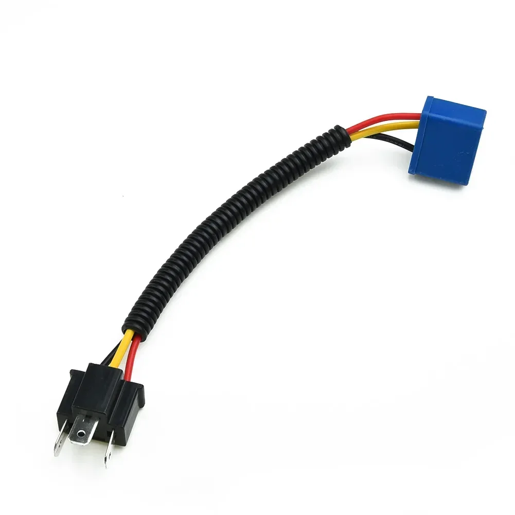 H4 9003 Ceramic Headlight Bulb Socket Connector Wiring Harness for Easy Plug and Play Installation in Car/Motorcycle/Truck