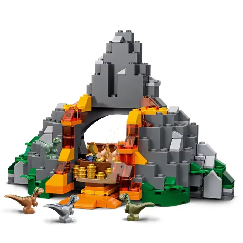 Compatible MOC Sets Jurassic Series Building Blocks  T. rex vs Dino-Mech Battle Children\'s Dinosaur World Park Toys Gift