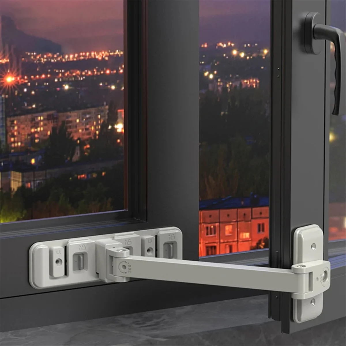 A002 Home Lock Buckle Children Limit Holder Sliding Door Locks Anti-Falling Security Adjustable