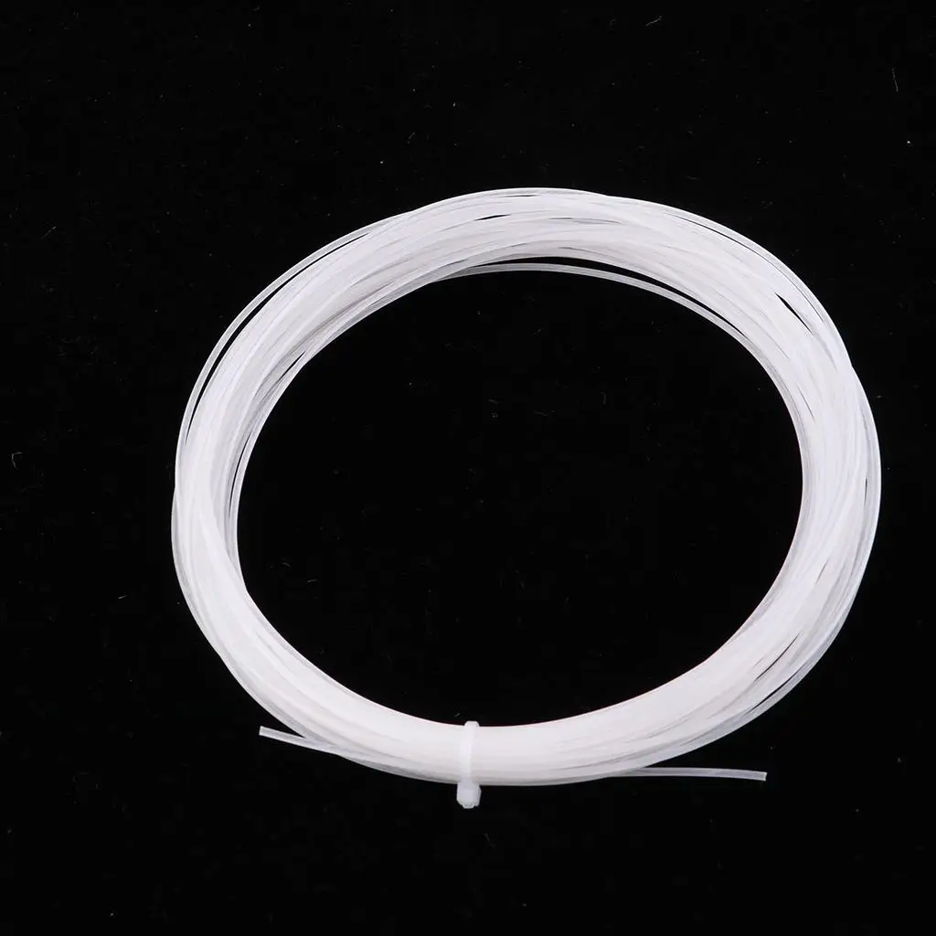 Raqueta de tenis de alta elasticidad, cuerda de 12m, hilo blanco, paquete de 3 a 6