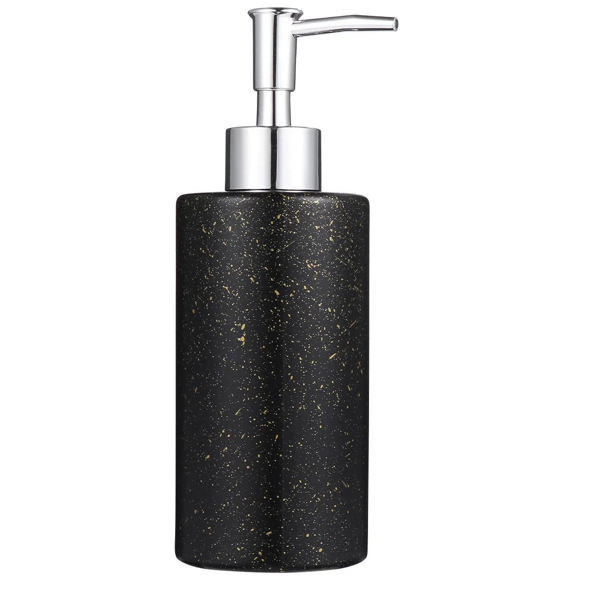 1 pièce, flacon distributeur de lotion en verre de 350 ml, pompe vide réutilisable pour shampoing, gel douche, savon pour les mains, givré, antidérapant