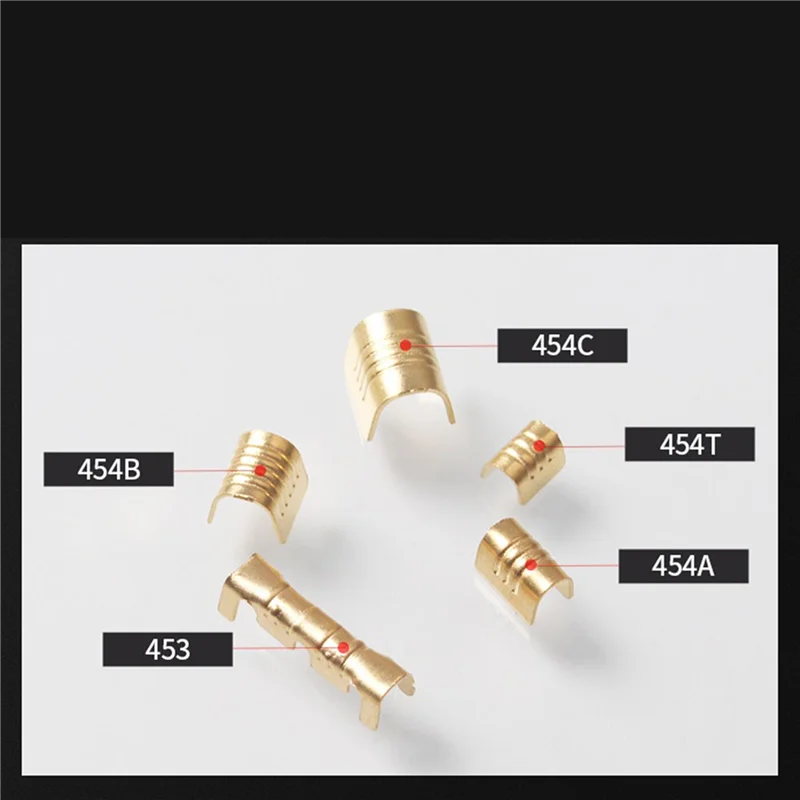 【CLEARANCE】2000Pc U Shape Copper Ring Terminals Crimp Kit Non-Insulated Assortment Cable Wire Spade Electric Butt Connector 454T