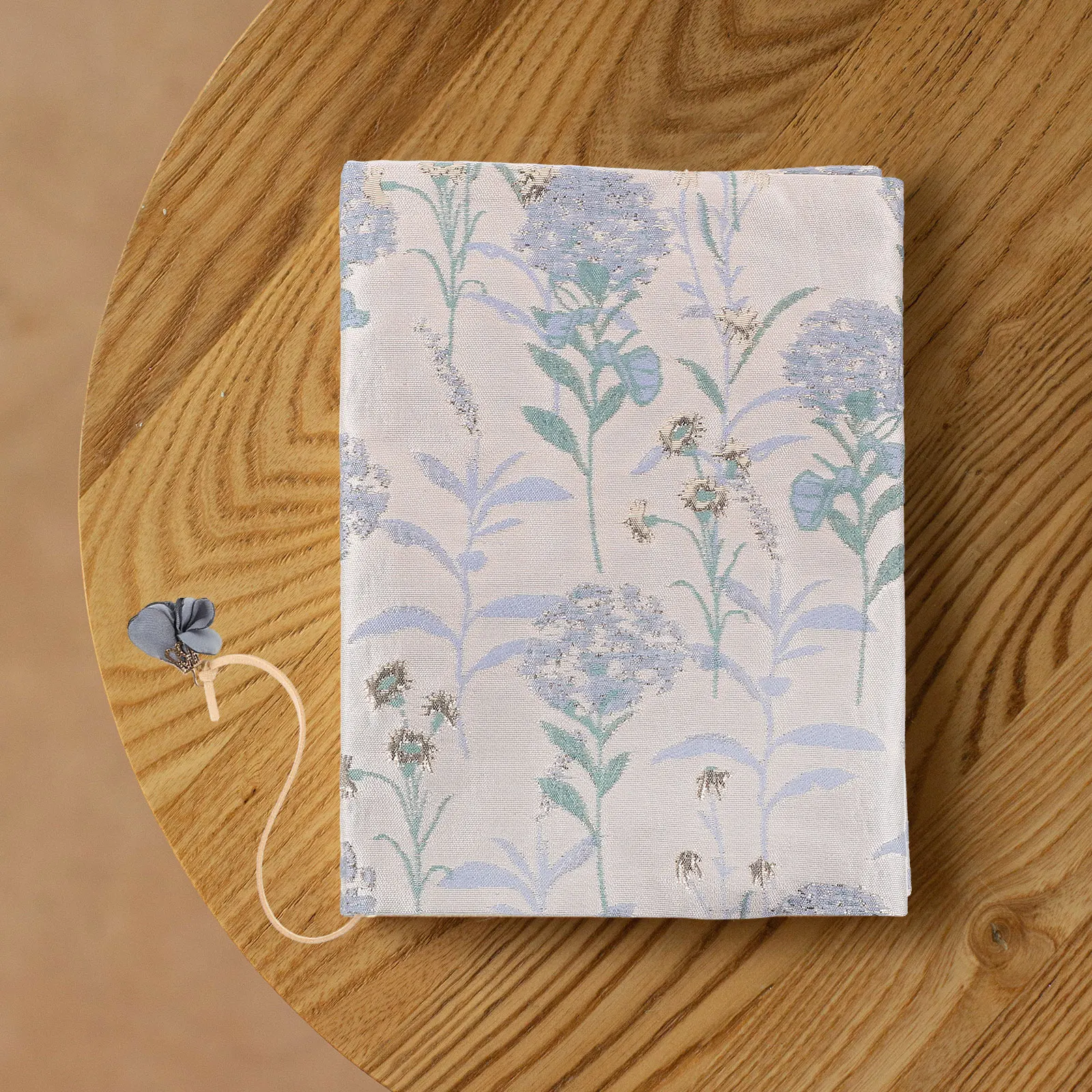Sleeve Fabric Book Cover Convenient Dandelion Powder Binding Cloth Blue Protective
