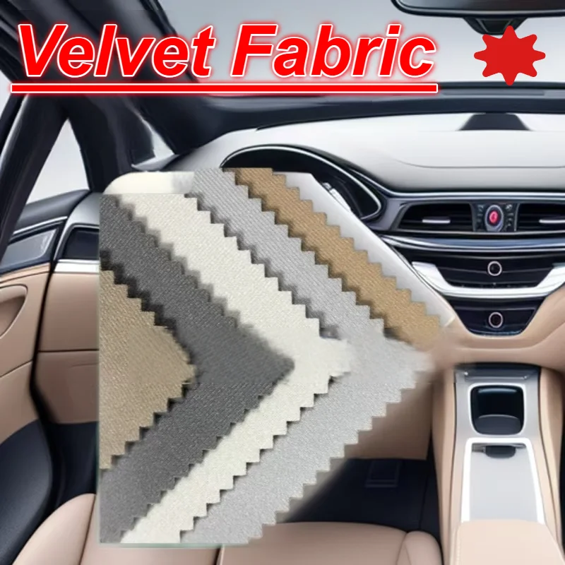 Velvet Headliner Fabric Foam Backed for Car Truck Interior Trim Protect Aging Broken Faded DIY Replacement Car Roof Velvet Cloth