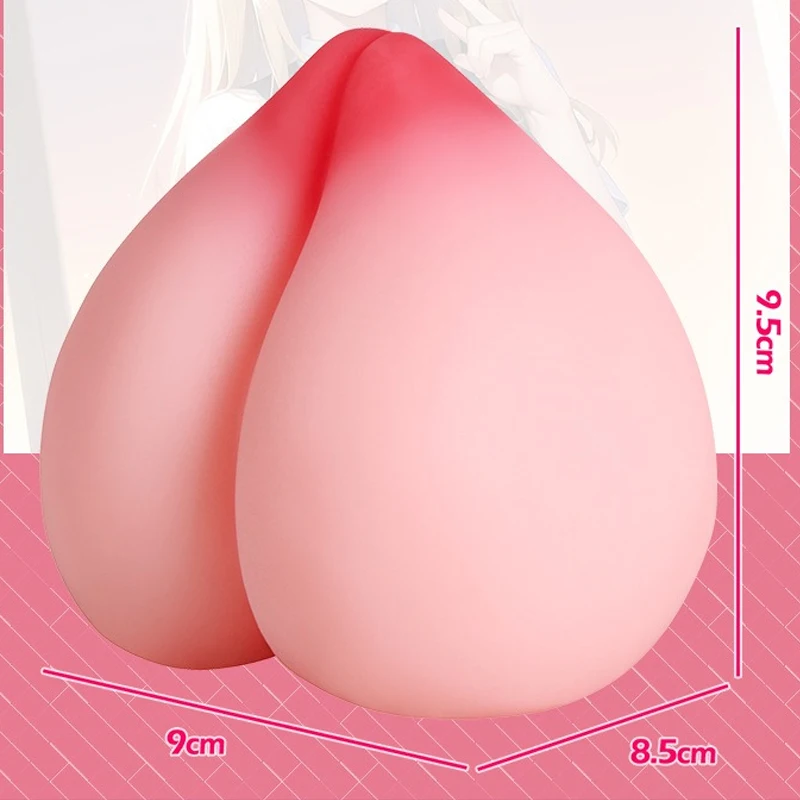 Decompression Peach Male Masturbation Toys Real Pocket Pussy Vagina for Men Breast-like Soft Masturbation Cup Adult Sex Toys 18+