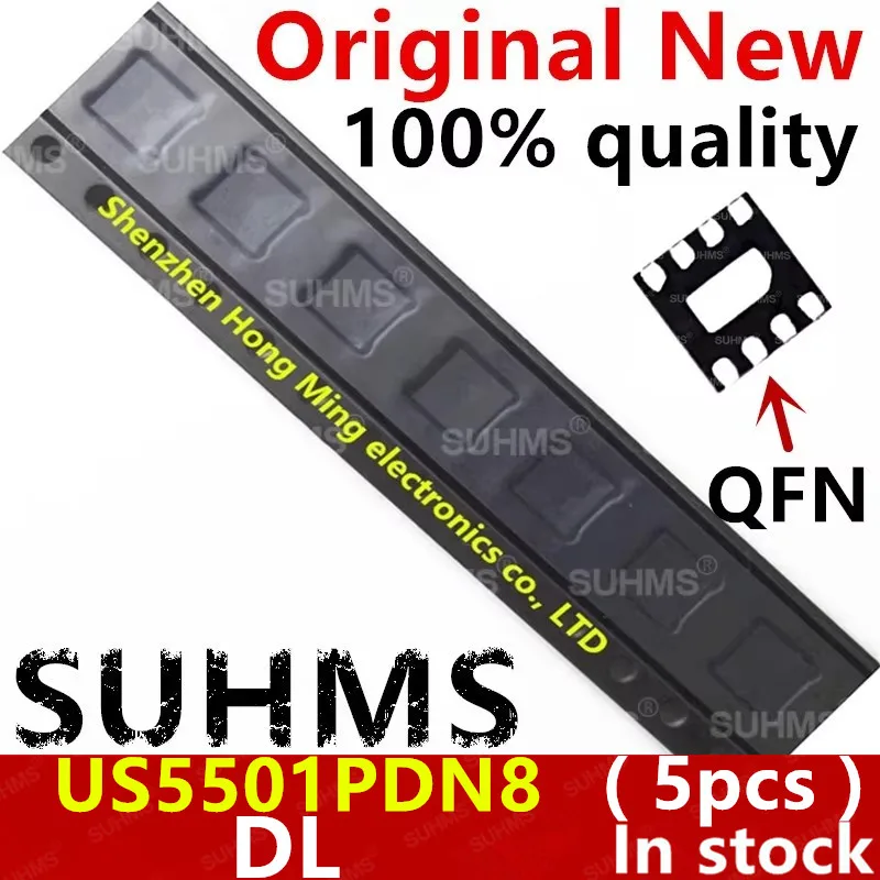 (5 قطع) 100% جديد US5501PDN8 US5501 DL QFN-8