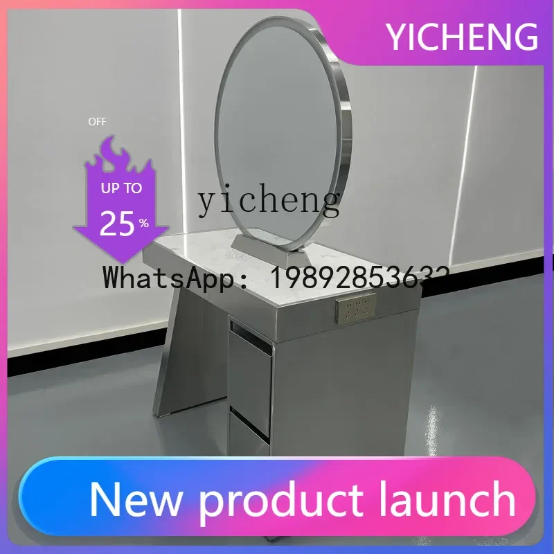 H3  barber mirror table, double-sided mirror, perm and dyeing beauty salon, hair cutting mirror, four-sided makeup mirror