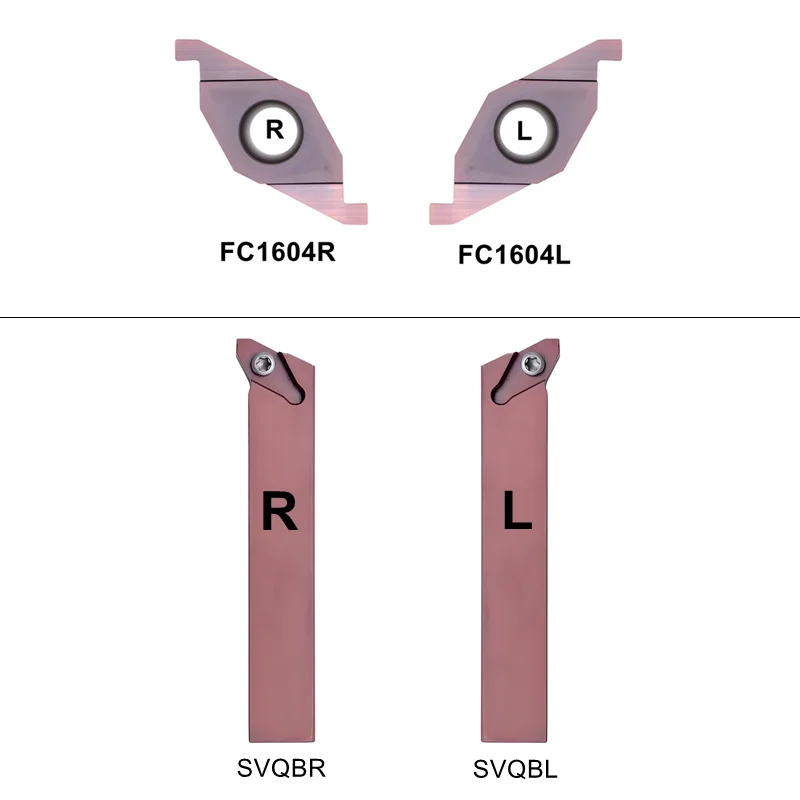 SVQBR SVQBL 1212 1616 2020 ED Groove tool FC1604R FC1604L FC1604R100 150 200 FC1604R250 300 carbide insert FC1604 Lathe Cutter