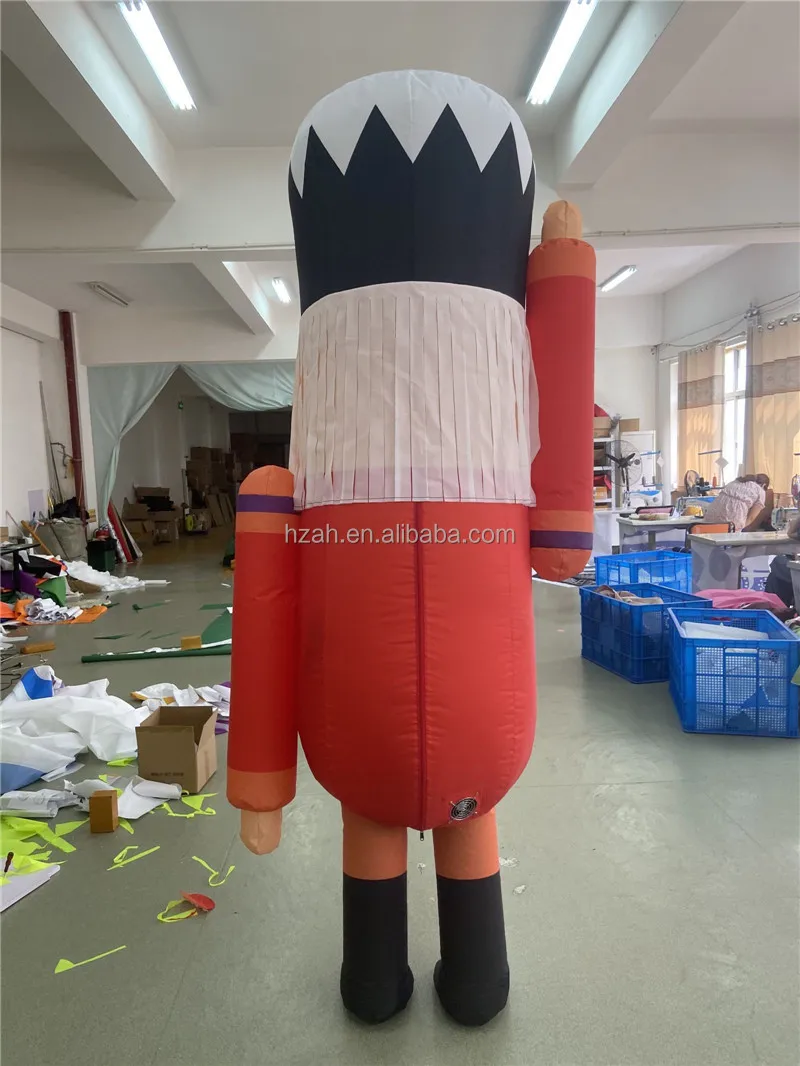 Walking Inflatable Nutcracker Costume for Christmas Parade Performance