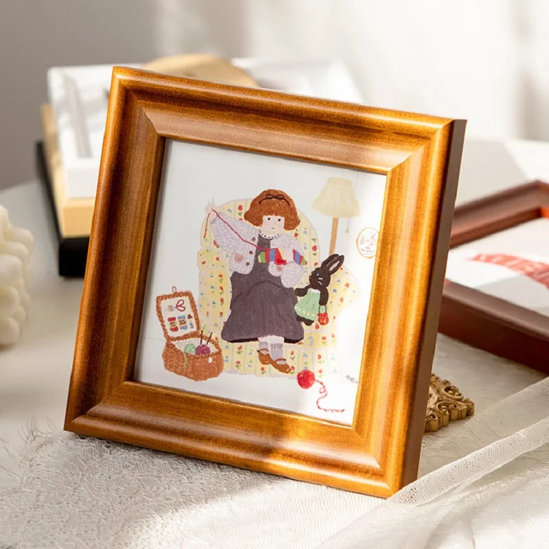 

Для премиум-класса набор фоторамок из цельного дерева, высококачественная фоторамка из натурального дерева, настольные рамки для дисплея, домашний декор