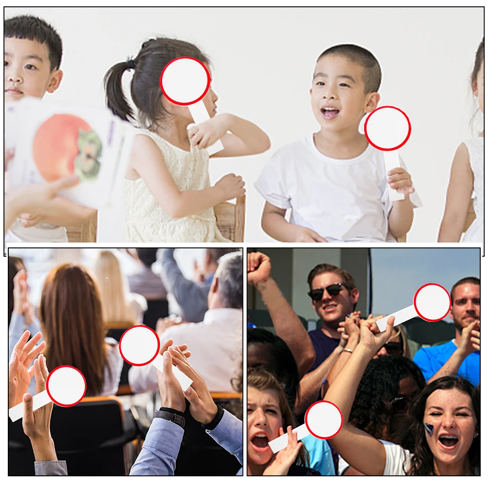 

8pcs Handheld Scoreboards Blank Writable Reusable Erasable Whiteboards For Voting Auctions Games Mini Dry Erase Paddles Portable