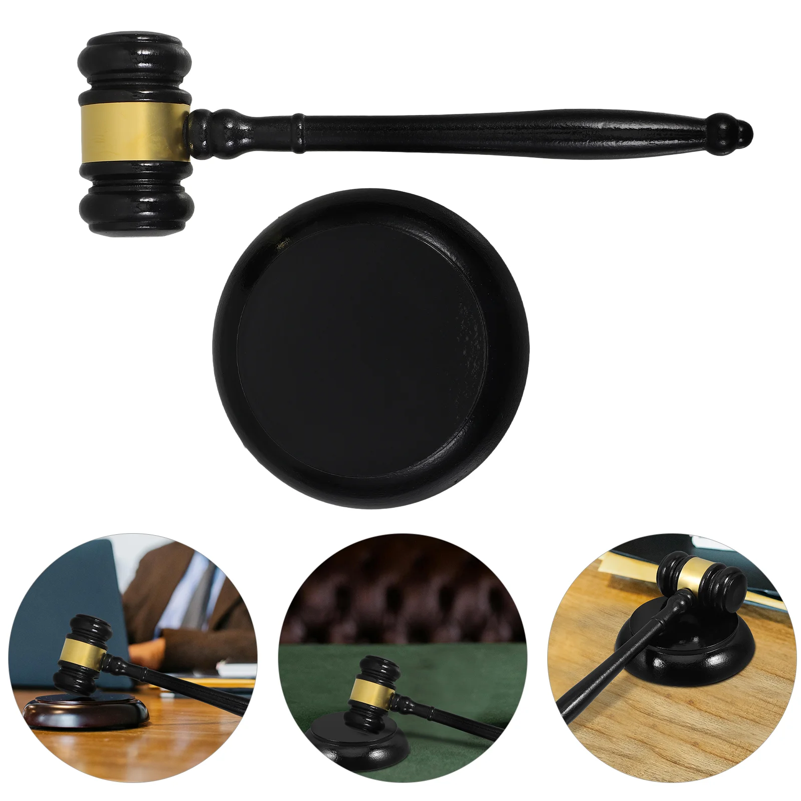 Auction Hammer Toy Wok Gavel for Meetings Judge Apparel Work Wooden Gavels Baby