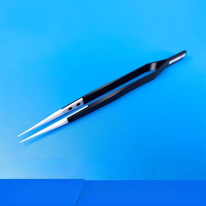 Ceramic Precision Tweezers Anti-Static Non-Magnetic Insulated Wear Resistant Tweezer TA-S-10 TA-CK-20 TP-CK-20 for Electronics