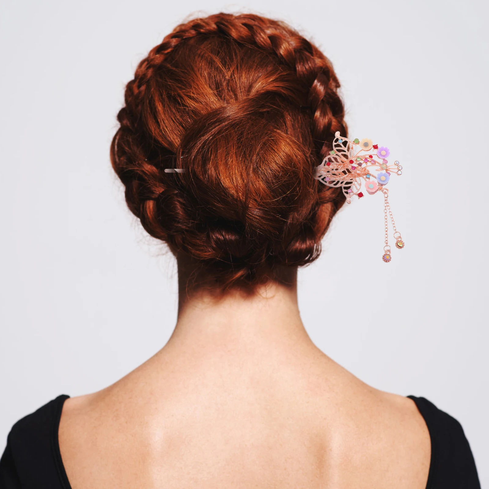 

Vintage Style Alloy Peacock Hanfu Wedding Retro Styling Decorative Accessories Tassel Chinese Style Hair Accessories Traditional