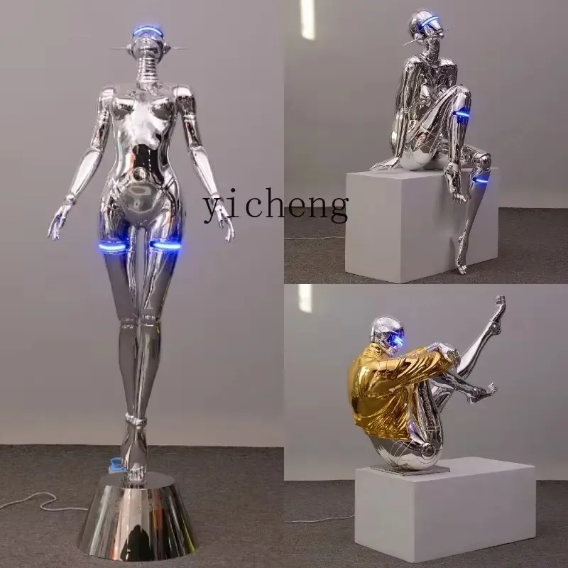 BJ-9 Machinery Ji Sculpture Muse Large Technology Character Ornament Bar KTV Trend Decoration home accessories