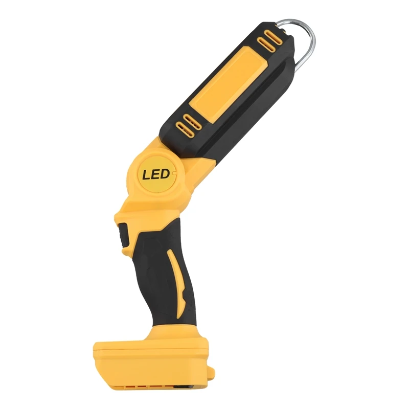 Outdoors Electric Highlight Adjustable Brightness Folding LED Work Light Multifunction For Dewalt 18V Battery