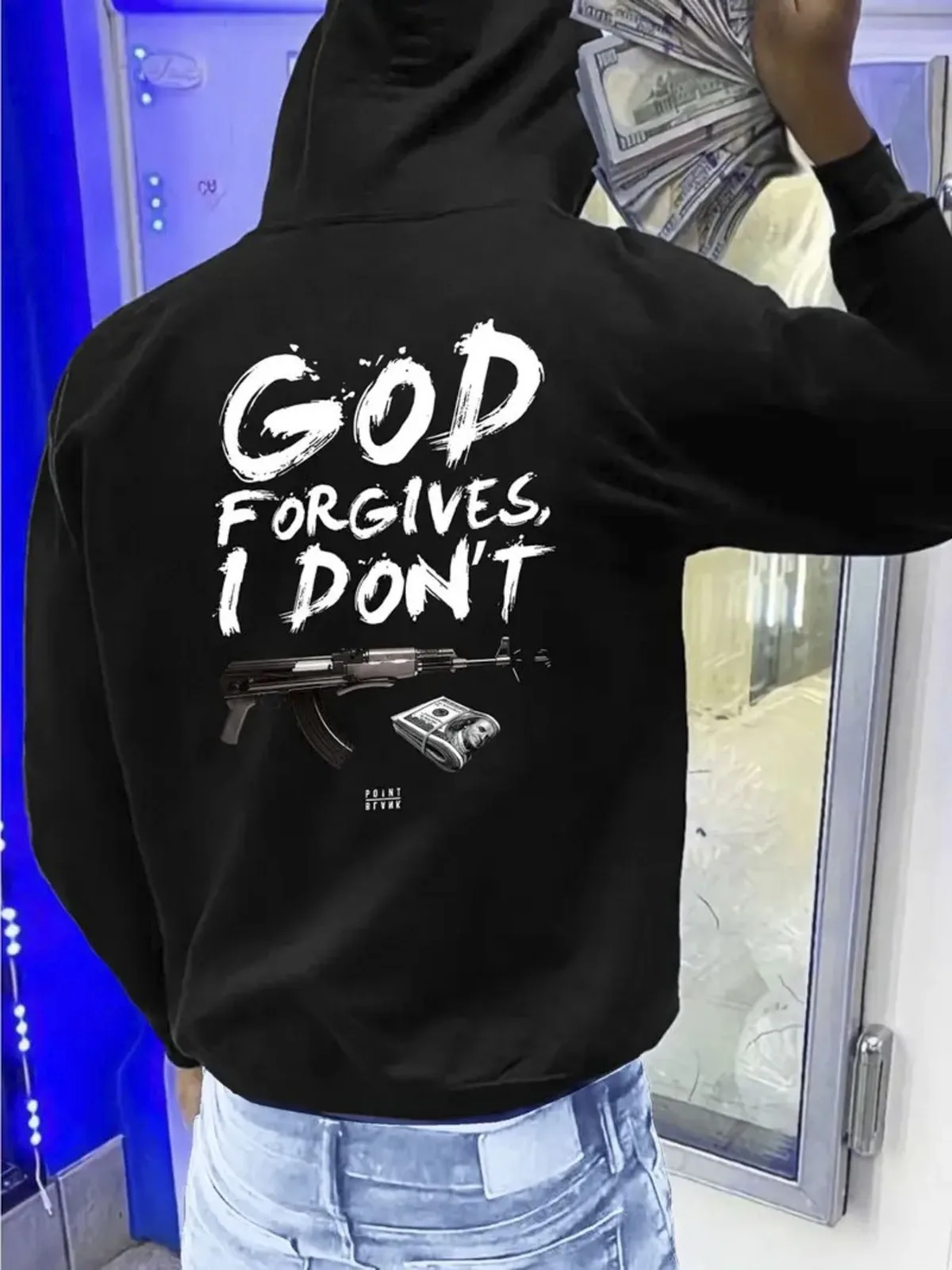 

Мужская модная повседневная пародия с принтом, спортивная свободная и плюшевая толстая толстовка с капюшоном, подходящая для праздничных подарков, пуловер, верхняя одежда