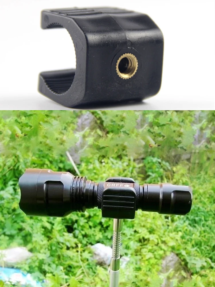 Support universel de lampe de poche de vélo en forme de U, 1 pièce, support de montage sur bras, lampe torche, Clip pour trépied, pièces de vélo
