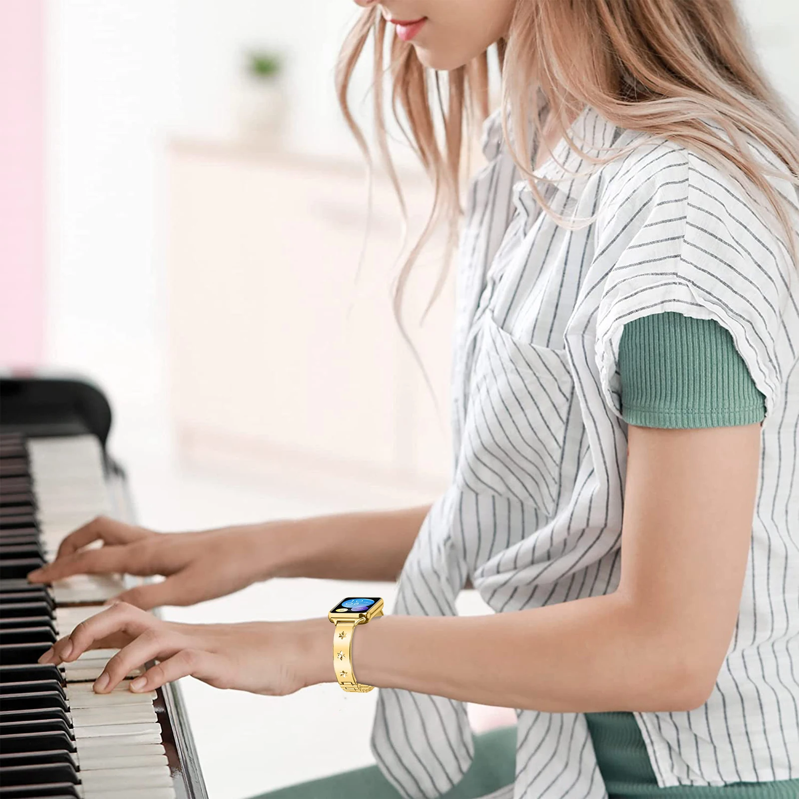 สายนาฬิกาโลหะสําหรับ Mi Band 8 Pro สร้อยข้อมือสําหรับ Xiao mi mi band 8 pro สายรัดข้อมือ mi band 8 pro สายสแตนเลสอุปกรณ์เสริม