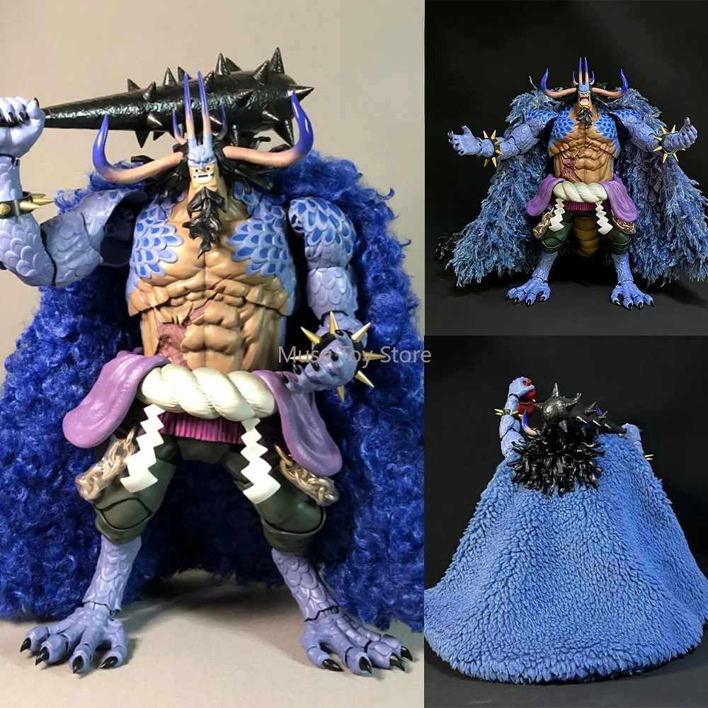 1/12 Male Soldier One Piece OP Kaido Governor General Of The Beast Pirates Regiment Plush Cloak Prop For 6in Action Figure Body