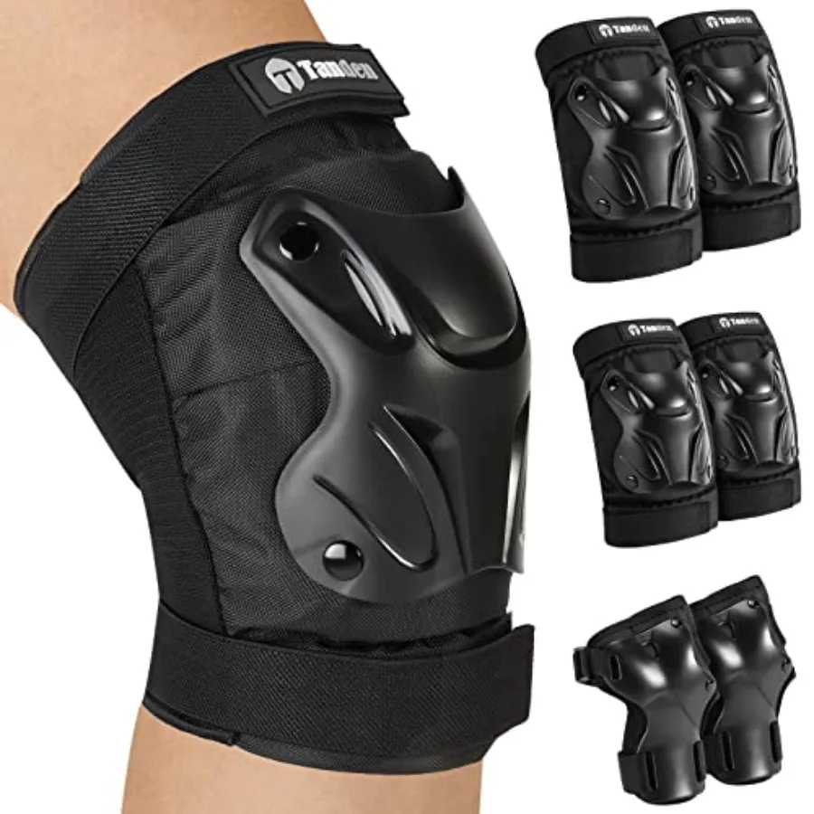 

Skating Protective Gear Knee and Elbow Pads Wrist Guards for Roller Skating Skateboarding, Skate Pads Adult Knee Pads