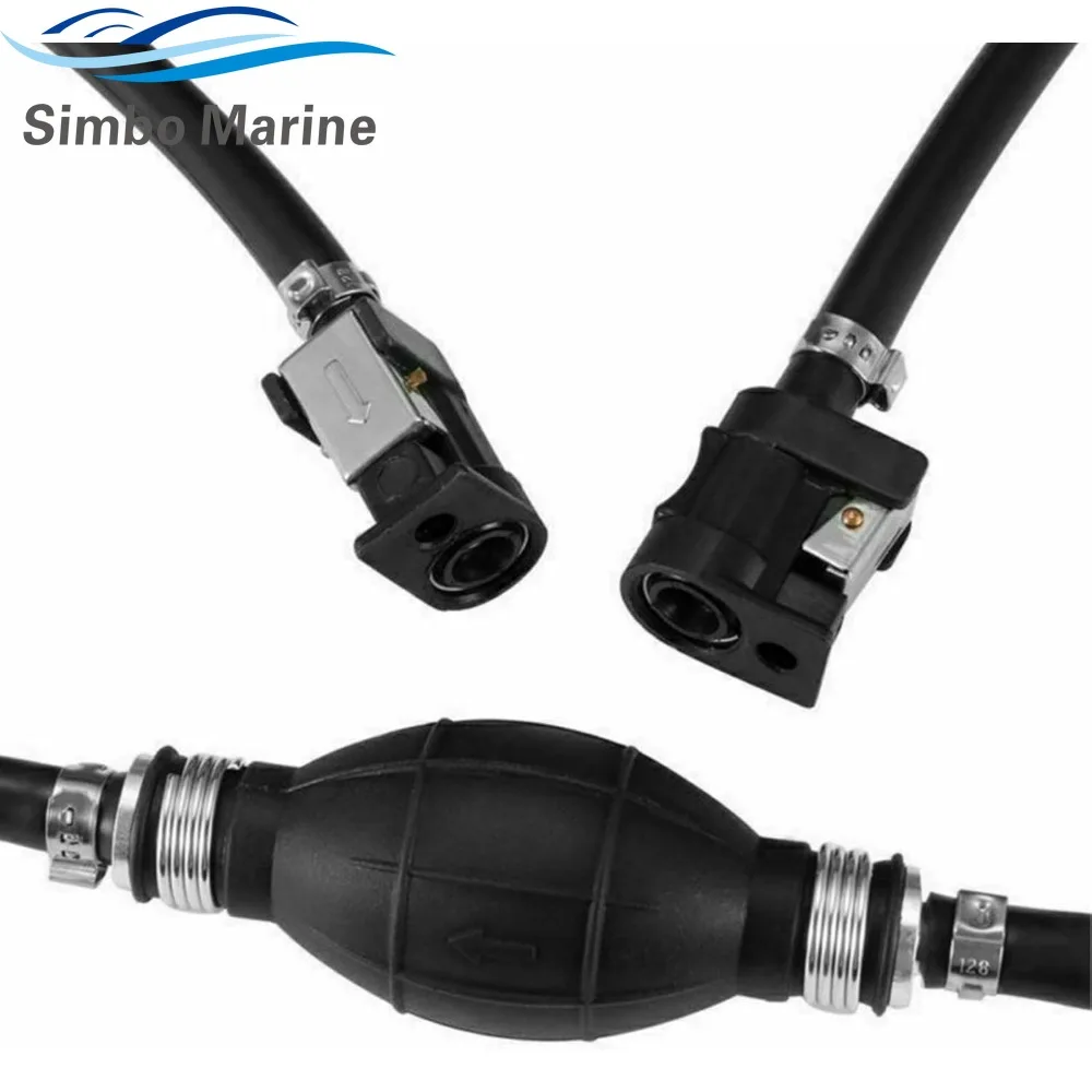 Fuel Line Hose Bulb Connector Kit 5/16" 6mm Fits For Yamaha 2&4 Stroke 24 40 90 200 HP Outboard Engine 6Y1-24306-55 6Y1-24306-00 image 2
