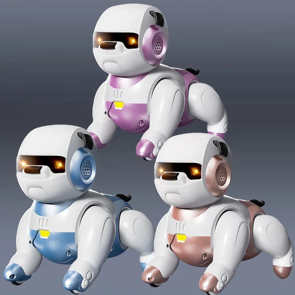 Chien robot intelligent avec commande vocale pour enfants, danse, jouets à commande tactile, robots interactifs mignons, jouet électronique pour animaux de compagnie, cadeau de Noël