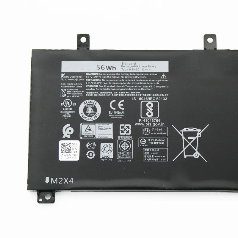 Bateria Original para bateria para 5520 XPS15 H5H20 9560 11.4 V 56Wh