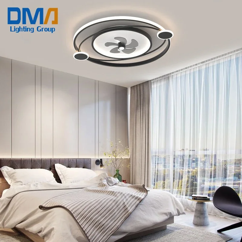 

62w Remote Control Living Room Bedroom Modern Dimming Indoor Ceiling Led Fan Light