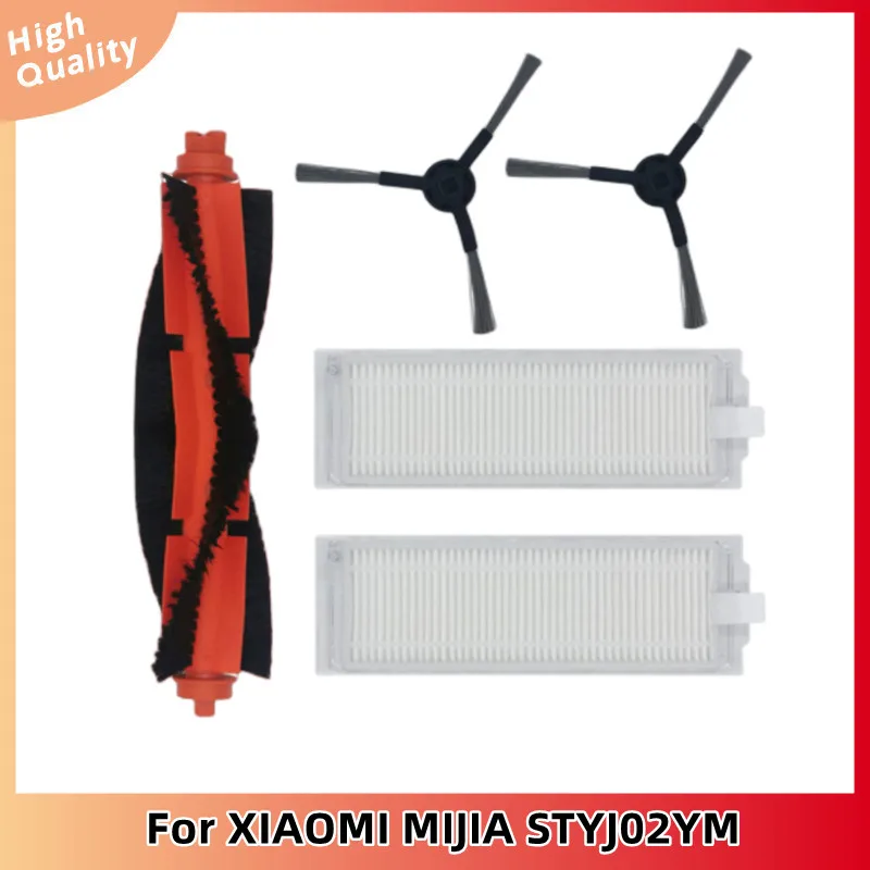 For XIAOMI MIJIA Sweeping Mopping Robot Vacuum Cleaner STYJ02YM Spare Part Pack Kits Side Roller HEPA Filter Main Brush Mop