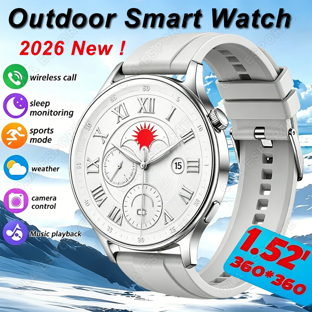 Smartwatch Watches Best Gift For Men - Jam Tangan Pintar Outdoor Baru 2026