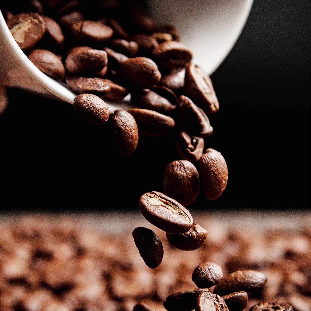 أرابيكا مزيج التوقيع 1 كجم حبوب البن لذيذ إثيوبيا البرازيل حبوب البن كاملة القهوة وقت الشاي