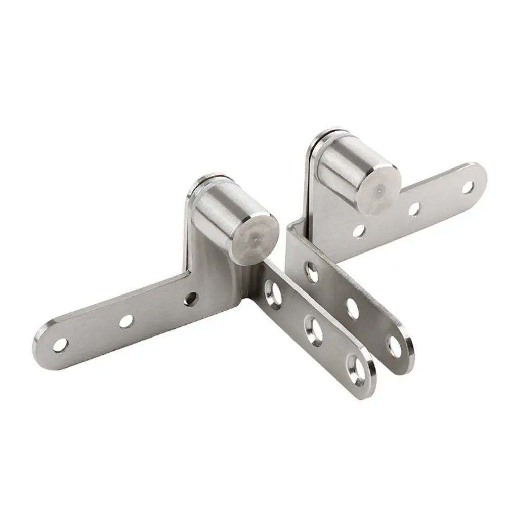 

1pair 270 Degree Rotation Door Hinge Drawing Process 3mm Thick Rotary Axis Hinges Strong Bearing Capacity Stainless Steel