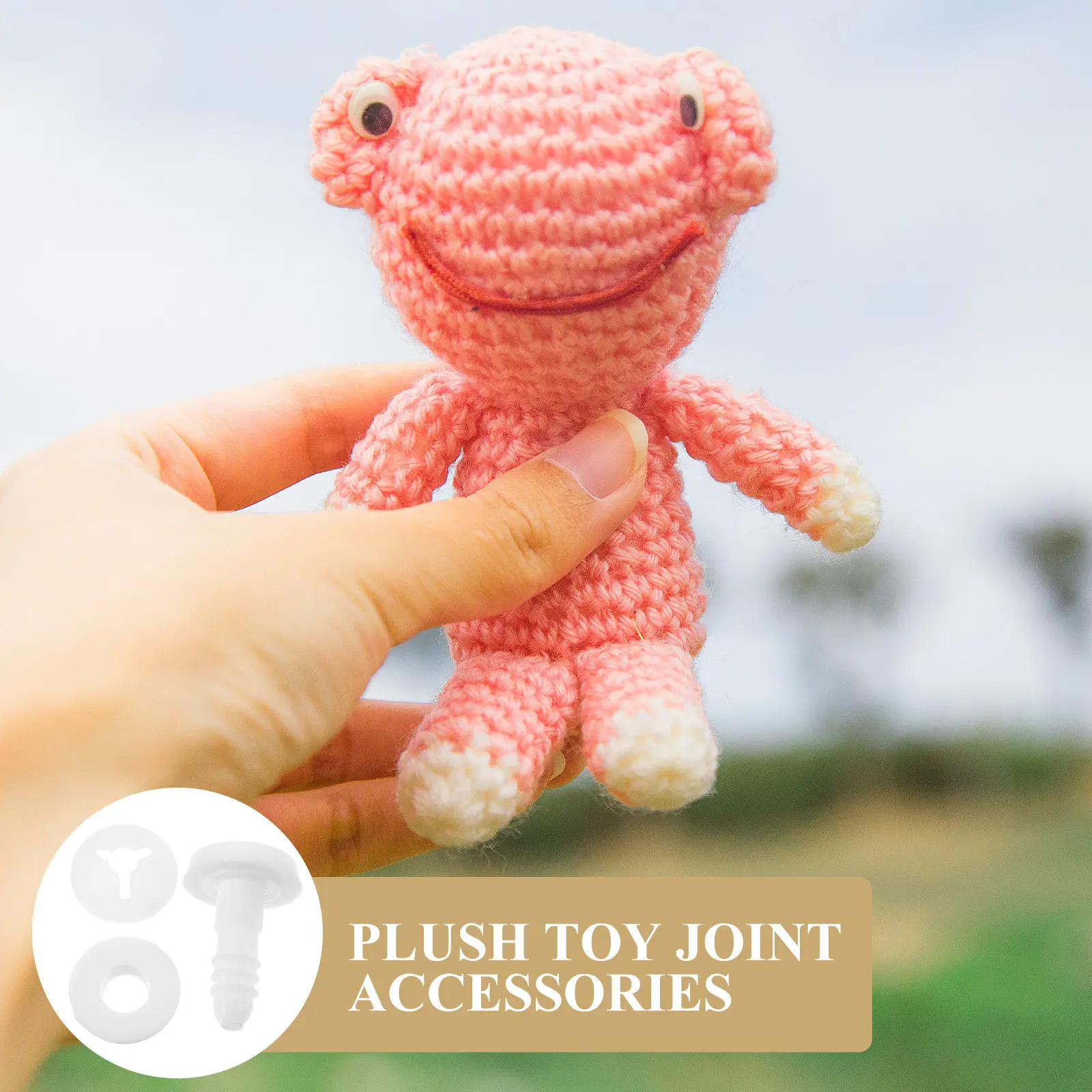 

50 Sets of Plastic Joints Washers for DIY Movable Craft Joints Accessories Making Handmade Bear Animal Puppets