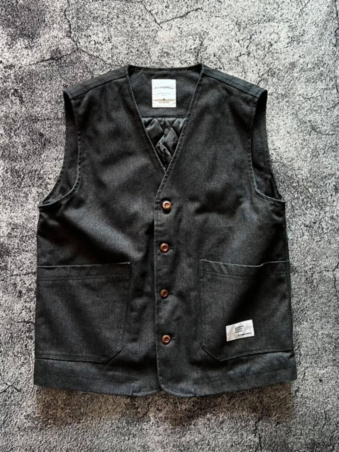 

Японская рабочая одежда, тюнет, жилет, мужская теплая свободная верхняя одежда, осенне-зимнее новое поступление, модное пальто