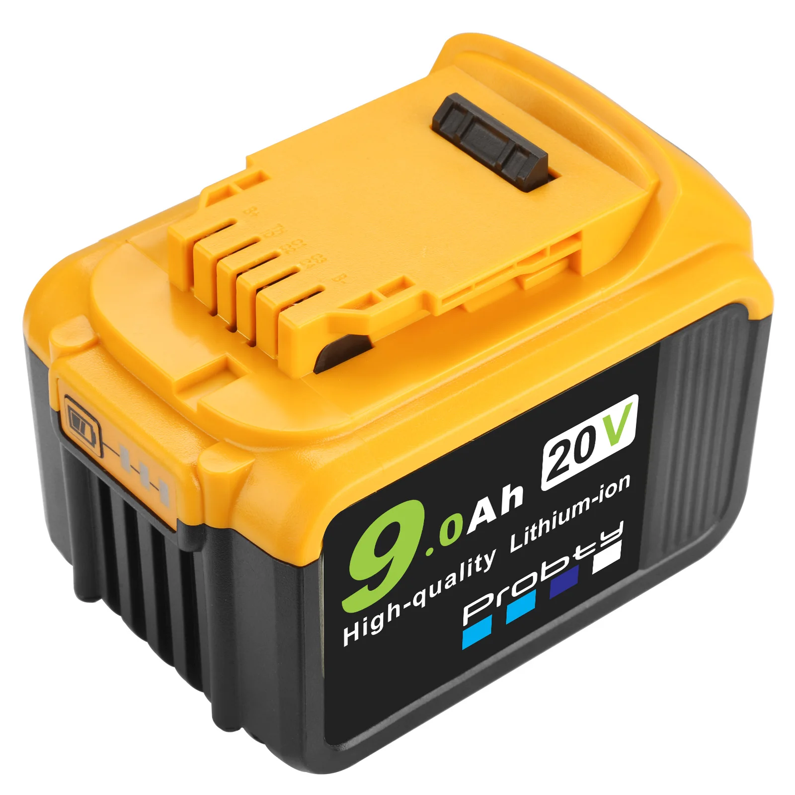 Probty 20V 9000mAh Lithium Ion Battery For Dewalt DCB184 DCB181 DCB182 DCB201 DCB200 20V 18V 9Ah