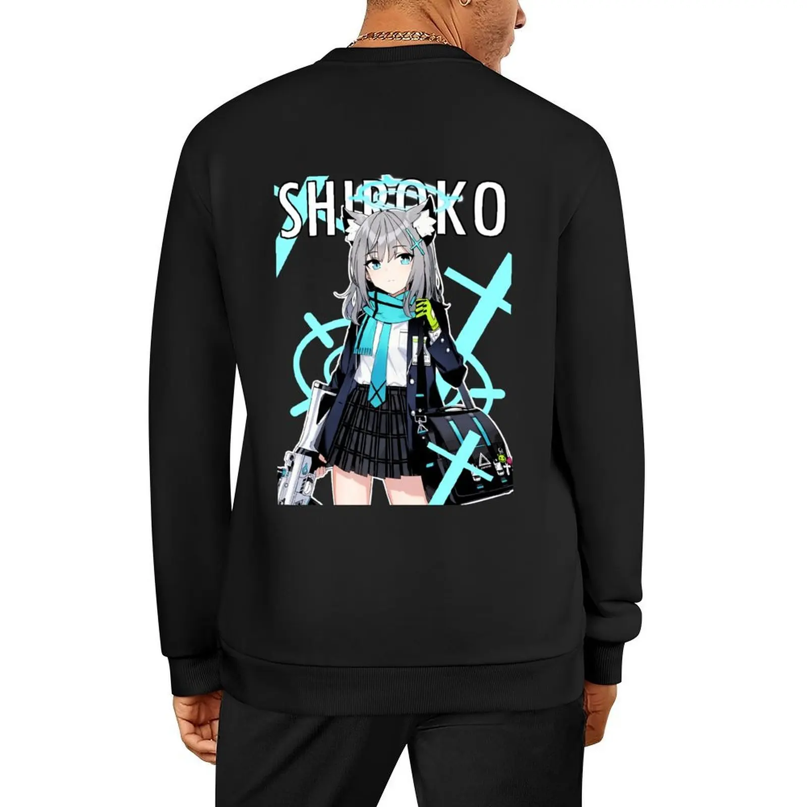 

Shiroko Blue Archive shirt Blue Archive Sticker Sunaookami Shiroko bluearchive Pullover fashion men aesthetic sweatshirts